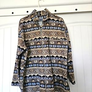 Detail Sportswear Vintage Fleece Jacket, Women's Small- Aztec/Nordic Pattern